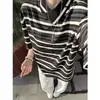 Camisa Polo Listrada de Manga Curta com Gola Irregular para Homens, Nova Tendência de Verão com Design de Marca, Camiseta Casual Solta de Manga Meia-Manga