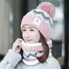 Sombrero de Lana con Protección para Orejas y Cuello Espeso de Terciopelo para Mujer Otoño e Invierno Sombrero de Punto para Ciclismo Protección contra el Frío para Mujer Sombrero Cálido
