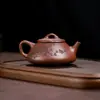 Venta al por mayor Directo de la Fuente: Tetera Púrpura Original Semi-Hecha a Mano Ziyeshipiao Yixing de Gama Alta, Juego de Té de Arcilla Púrpura para el Hogar