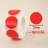 Adesivos de Ponto Coloridos Rolo de Papel Etiqueta Redonda Adesivos Adesivos Autoadesivos Etiquetas em Branco para Escrever à Mão Adesivos de Número