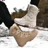 Botas de nieve de suela gruesa para amantes de la primavera, zapatos de senderismo al aire libre de caña alta, zapatos deportivos de moda para exteriores.