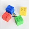 Dados de ángulo recto de EVA de 5 cm, material didáctico para niños, juguete de dados divertidos de seis caras de lijado de EVA, tamiz cuadrado de espuma EVA