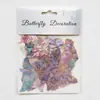 Pegatinas 3D Doradas con Foil en Forma de Concha de Mascota Decoración de Pastel de Mariposa DIY Suministros para Fiestas Adornos para Pastel de Mariposa