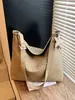 Bolsa de Ombro Estilo Retro Transfronteiriça de Grande Capacidade Bolsa tipo Balde Bolsa Transversal Bolsa Tote Feminina Bolsa de Mão para Compras