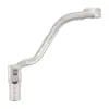 Adecuado para Ktm, Husqvarna, Gasgas y Otros Modelos Modificado CNC, Forjado Plegable Palanca de Cambios Plata Blanco