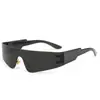 Celebridad de Internet Estilo Ins Gafas de Sol para Montar en Moto y Deportes al Aire Libre Gafas de Sol Anti-ultravioleta Europeas y Americanas Gafas de una Pieza Y2K Transfronterizas
