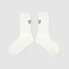 Meias infantis ZYZ 2024 outono e inverno novas bordado letras meias cano alto infantis casuais cor sólida meias para meninos e meninas
