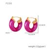 Xinyixin Dopamina Candy Color Light Luxo Resina Colorido Brincos Femininos Titânio Aço Nicho Requintado Elegante Brincos em estoque