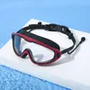Gafas de natación para niños marco grande impermeables antivaho para niños y niñas gafas de natación HD con tapones para los oídos equipo gafas de buceo para bebé