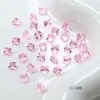 Dongzhou 6mm Pedras Strass Quadradas Transparentes, Pedras Strass Brilhantes de Cristal K9 com Fundo Pontiagudo, Fabricante de Acessórios para Decoração de Unhas DIY para Nail Art Feita à Mão