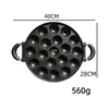 Nueva Sartén para Takoyaki Antiadherente Sartén para Bolas de Huevo Sartén Profunda Fabricante de Hamburguesas de Huevo Molde de Aluminio para Panqueques