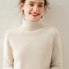 Suéter de Cachemira de Solapa Alta para Mujer Otoño e Invierno Nuevo Suéter Grueso de Punto Suéter Base Interna Top