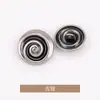 Botões Pequenos de Caracol Costurados à Mão para Casacos, Roupas, Jaquetas Corta-vento, Suéteres, Botões de Metal Tricotados