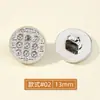 Botões Pequenos de Plástico Estilo Chanel com Strass Versáteis para Suéteres, Cardigãs, Camisas de Chiffon, Botões de Manga e Colarinho, Camisas, Vestidos, Botões Decorativos