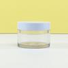 Frasco de Crema 30G50G Contenedor Interno de Doble Capa Frasco de Crema Cosmético Recargable Botella Vacía Pet Boca Ancha Frasco de Crema Facial