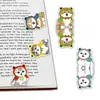 DXCT023 Marcador Magnético Plegable Transfronterizo para Registros de Lectura con Lindo Patrón de Gato que se Transforma Marcador Magnético Decorativo