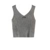 Camisola Sexy de Exportación del Sudeste Asiático Ropa Interior para Mujer Verano 2023 Deseo Puro Base Sin Mangas Top Corto de Punto