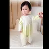 Nueva Bata de Noche de Manga Larga con Camelia, Mono de Verano Delgado Personalizable, Ropa para Aire Acondicionado para Niños y Niñas, Pijamas para Bebé
