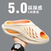 Sandalias de Verano de Talla Grande Transfronterizas para Hombre, Modernas y Casuales, Pantuflas para Hombre, Pantuflas de Suela Gruesa Popcorn Beach