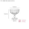 Vaso Redondo para Batido Bebida Fría Smoothie Estilo Ins Vaso para Helado con Base Patrón Vertical Alto Vaso Alto para Helado