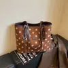 Bolsa de Hombro de Lunares para Principios de Otoño 2026, Múltiples Compartimentos, Gran Capacidad, Bolso de Hombro Versátil para el Trayecto Diario, Venta al por Mayor para el Trayecto de Verano