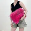Bolso de Mano de Peluche Nuevo Europeo y Americano Transfronterizo Bolso de Axila de Piel Sintética Bolso de Hombro Bolso de Cadena Bolso Baguette Bolso de Noche