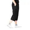 Calça Cropped Masculina de Verão em Estoque 2026 Novo Estilo para Meia-Idade e Idosos, Calça Reta Casual Solta Adequada para Uso ao Ar Livre