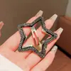 Pinza para el pelo de estrella de cinco puntas Starshine Nubes Pinza Pequeña para el Pelo de Mujer Flequillo Lateral Clip de Lujo Ligero Nicho Accesorios para el Cabello Venta al por Mayor