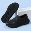 Sapatos de Enfermeiro com Solado Grosso para Homens, Solado Macio, Respiráveis, Não Cansativos, Aumentam a Altura, Sapatos de Trabalho Médicos Preto e Branco, Dropshipping Disponível