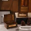 Caja de almacenamiento de madera nueva vintage personalizada, caja de joyería clásica y exquisita, caja de embalaje para coleccionables
