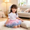 Venda Quente Nova Geração de Saia Fofa Infantil Estilo Novo Europeu e Americano Saia para Meninas Saia de Princesa Saia Tutu Saia Bolo de Camadas Super Fofa