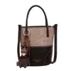 Bolso de Mano Pequeño Cubo Nuevo Estilo Retro 2025 con Bloques de Color para Mujer, Bolso Versátil de Moda para Teléfono para el Trabajo y los Viajes Diarios, Bolso de Hombro