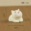 Gatito de Pez Jardinería de Micro Paisaje DIY Accesorios de Bola de Cristal Gatito Lindo de Dibujos Animados Mini Adornos Pequeños de Resina