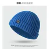 Touca de Tricô para Mulheres Outono e Inverno Nova Estilo Japonês Versátil Nicho Street Retro Cor Sólida Touca Melão para Homens Tendência