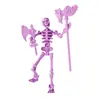 Modelo de Cráneo Tridimensional Juguete Ensamblable Muñeca Móvil Multiariculada Muñeca Esqueleto Articulada Adornos Juguete de Bromista