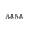 Fiesta de Enamorados "Cabeza de Cereza" Diamante Brillante Hueso de Oreja de Cereza Uña de Hueso Tornillo de Acero de Titanio Dulce y Versátil Clavo de Cartílago para Mujeres