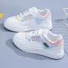 Zapatillas Blancas de Lona con Bloques de Color Pillow Crane, Versátiles, de Suela Gruesa para Estudiantes, Zapatos Blancos para Mujer, Zapatos Deportivos Nuevos, de Suela Suave, Antideslizantes, Casuales