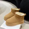 Botas de nieve cortas para mujer, nuevo estilo invierno 2026, de suela gruesa, forradas de felpa, cálidas y antideslizantes, adecuadas para climas fríos