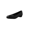 Zapatos de Trabajo Elegantes para Viajar con Cuña de Piel de Oveja 2026 Otoño Tacón Bajo Punta Redonda Hebilla Metálica Piel Genuina Tacón Bajo Zapatos para Mujer