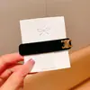 Pasador Retro de Terciopelo de Alta Gama Estilo Coreano para Flequillo Lateral Pinza Sencilla Elegante Pinza BB Pasador Versátil para Mujer