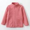 Chaqueta Polar para Niños Otoño e Invierno Color Sólido Cuello Alto Cremallera Camisa Uniforme Escolar para Niños Tops Cálidos Niños y Niñas Nuevo Estilo