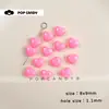 Mini Coração Feito à Mão DIY Joias de Contas Anéis de Acrílico Colares Contas Soltas Materiais Artesanais Acessórios Joias