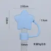 Tapa para Popote Stanley 10mm Diámetro Grande PVC Popote Suave Tapa Muñeco de Dibujos Animados Tapa Antipolvo Mayoreo
