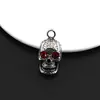 Colgante de Calavera Europeo y Americano Transfronterizo de Aleación de Zinc para Collar Hecho a Mano DIY Colgante para Llavero Accesorios de Joyería