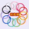 He Cai Se Pintura Horneada Hebilla de Resorte Anillo Metálico Anillo Liso Accesorios Hechos a Mano para Bricolaje Anillo de Resorte Llavero Hebilla de Anillo Venta al por Mayor