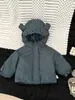 Chaqueta de Algodón con Capucha Linda para Niños, Ropa de Bebé Estilo Coreano de Invierno, Abrigo de Algodón Grueso y Forrado de Felpa, Ropa de Abrigo Cortavientos y Cálida para Bebés