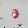 Dona de oso de fresa, joyería de bricolaje, accesorios de resina, crema, gel, accesorios para el cabello, papelería, caja de almacenamiento, taza de gárgaras, parche