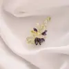 Broche de Laço Coração Simples para Mulheres, Corsage de Luxo, Alfinete Anti-Exposição para Gola Feminina, Alfinete de Cardigã, Acessório de Roupa