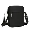Bolsa Transversal Masculina, Tecido Oxford, Bolsos com Múltiplos Zíperes
