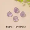 Acessórios de Pulseira com Contas de Leão de Ametista Natural Ursinho Fofo Pingente Joias DIY Atacado